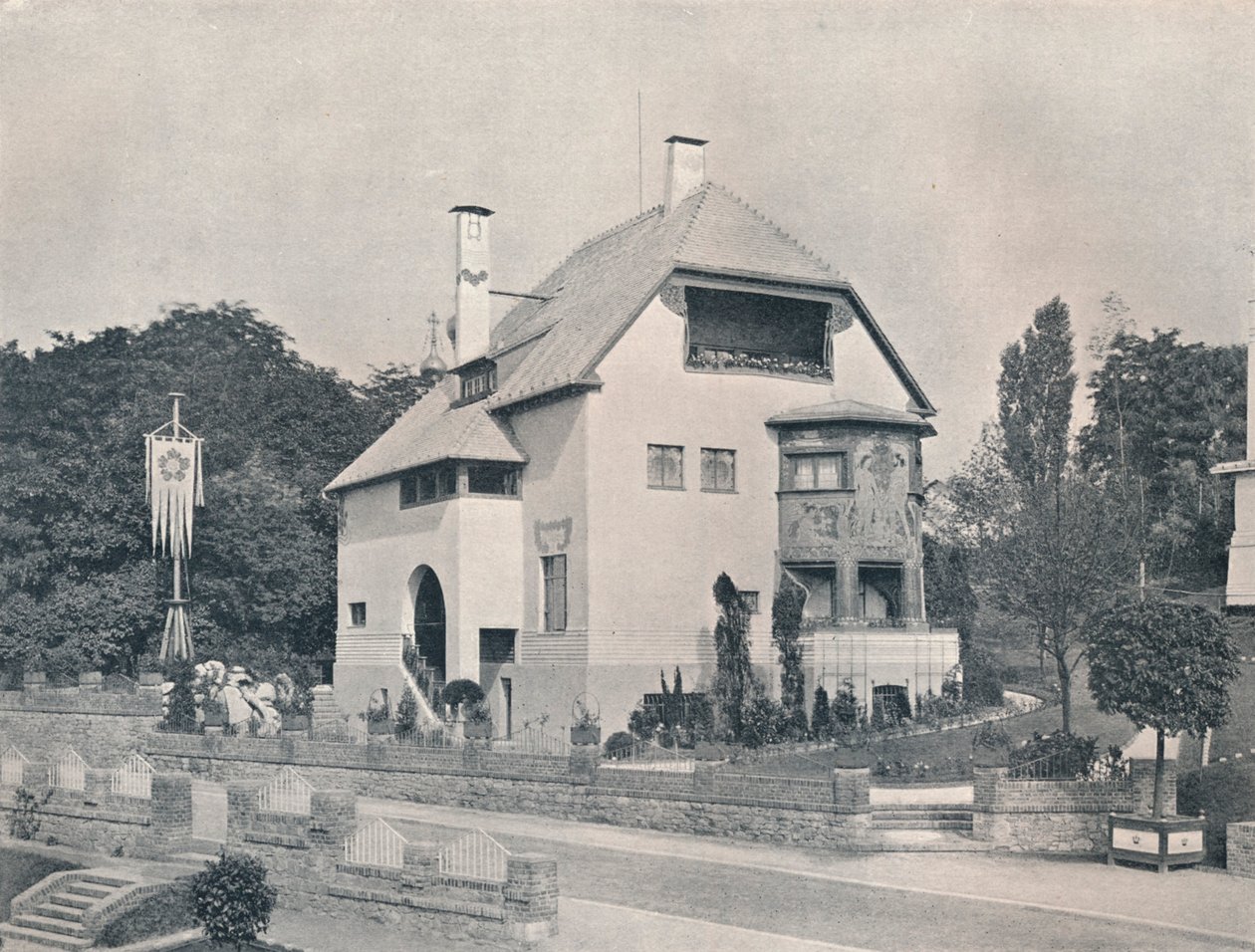 汉斯·克里斯蒂安森（Hans Christiansen）设计的房屋，c1901 1901-1902 作者 不明