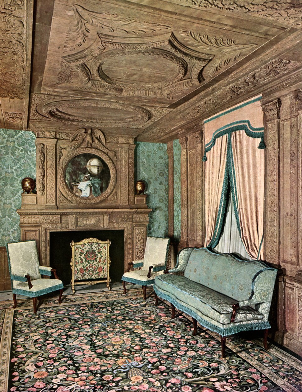 路易十三统治时期的客厅，马里昂·杜·弗雷斯纳酒店，法国圣马洛，1938年 作者 不明