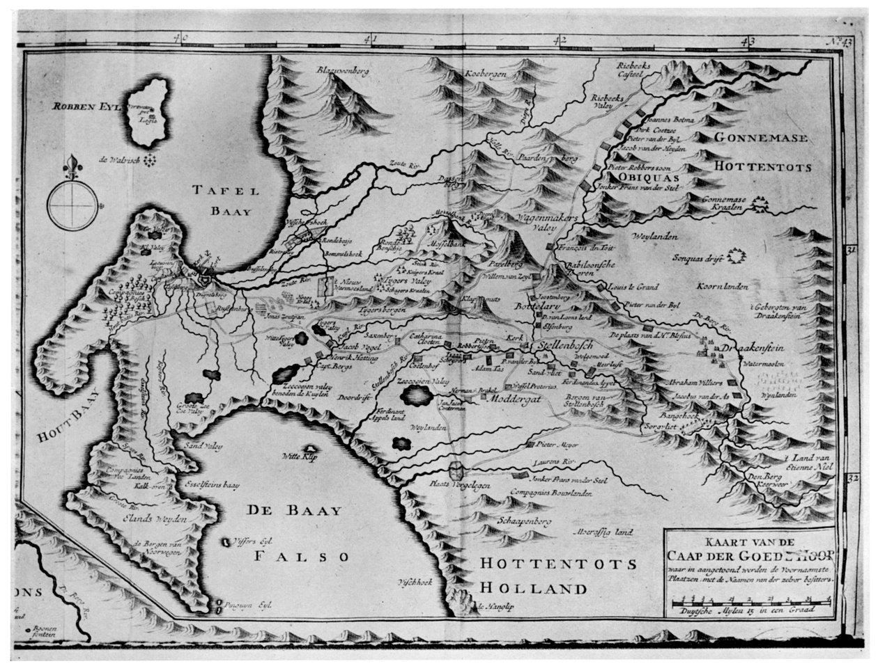 1931年南非范德斯特斯时代的好望角地图 作者 不明