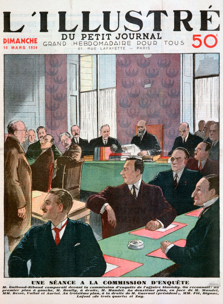 调查委员会会议，1934年 作者 不明