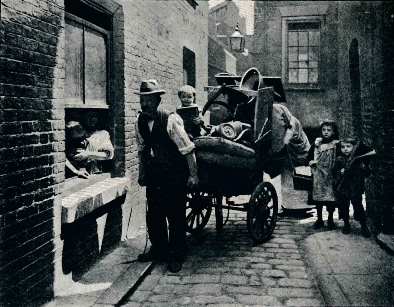 1901年在伦敦Slumopolis搬家 作者 不明