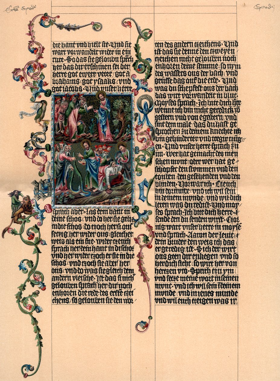 温泽尔圣经的一页，c1400，1903年 作者 不明