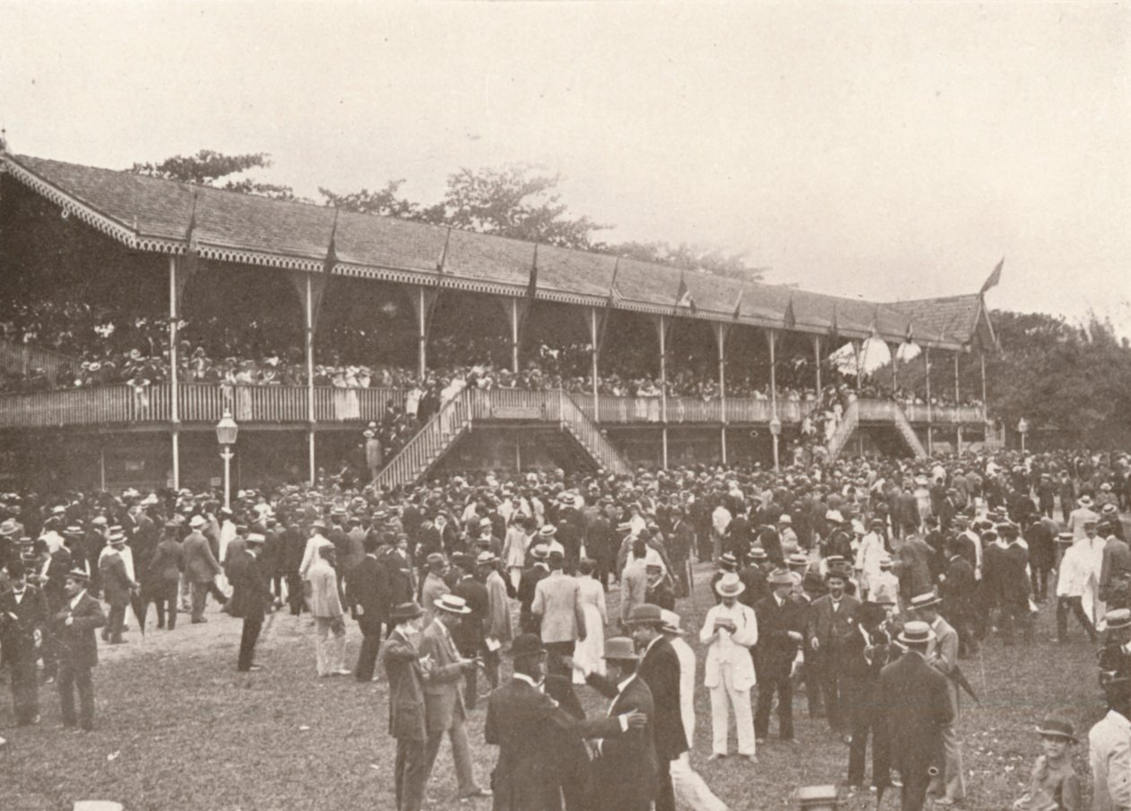 德比俱乐部赛马场的一部分，1914年 作者 不明