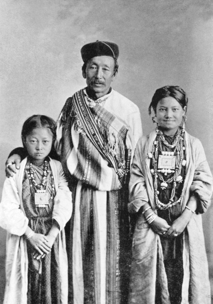Lepchas肖像，印度西孟加拉邦，c1910 作者 不明
