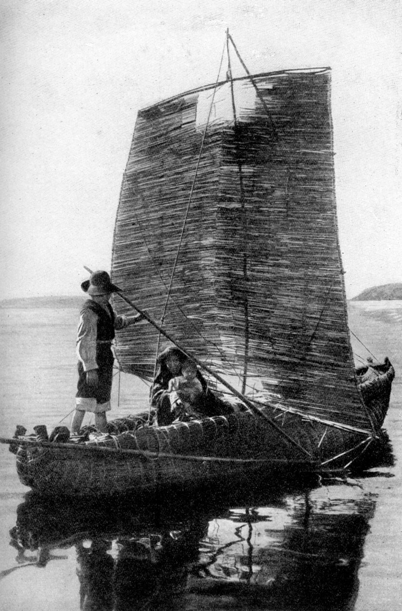 芦苇轻木帆船，玻利维亚，1922年 作者 不明