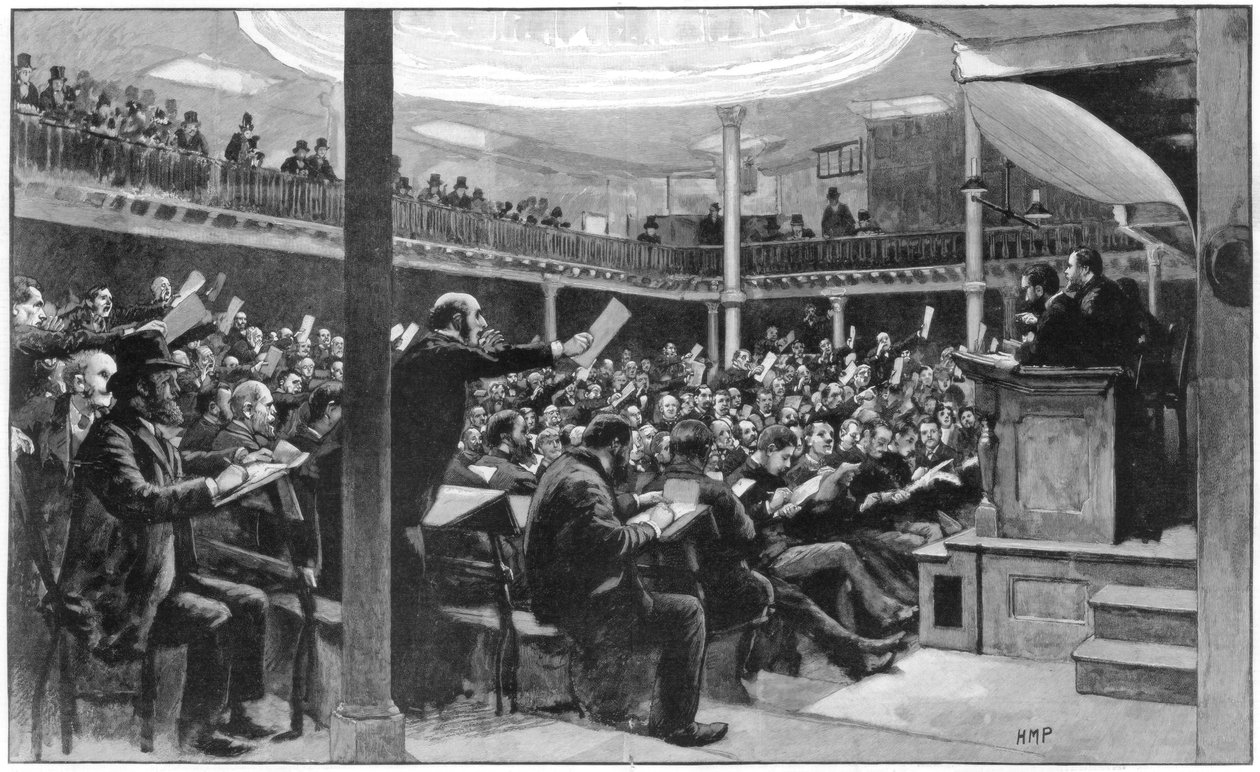 1889年在伦敦科尔曼街的羊毛交易所买卖殖民地羊毛 作者 不明