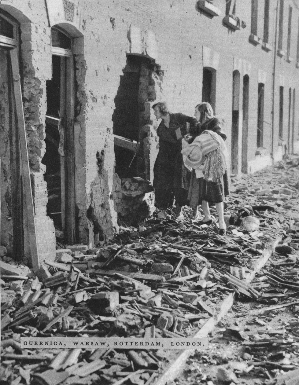大约在1940年（1942年）伦敦大战期间的场景 作者 不明