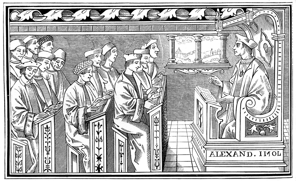 一所学校，建于16世纪1849年 作者 不明