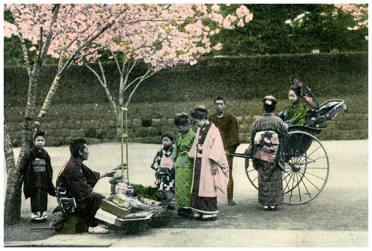 日本的街头小贩，1904年 作者 不明