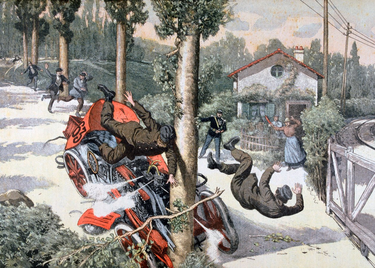 一场可怕的事故，1903年巴黎到马德里的比赛 作者 不明