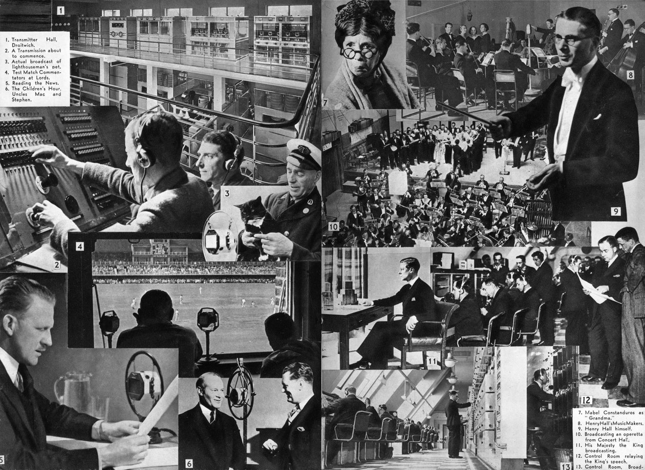 1937年访问英国广播公司 作者 不明