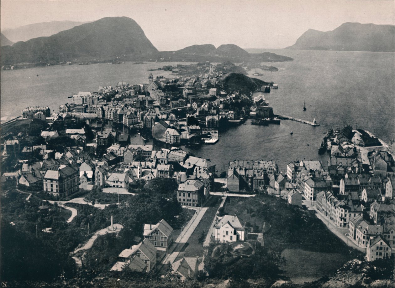奥勒松（Aalesund），1914年。 作者 不明