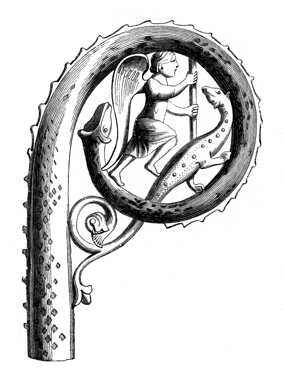 住持克罗齐尔（Abbots crozier），13世纪，1870年 作者 不明