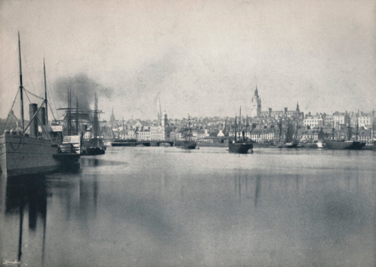 阿伯丁-河景，1895年 作者 不明