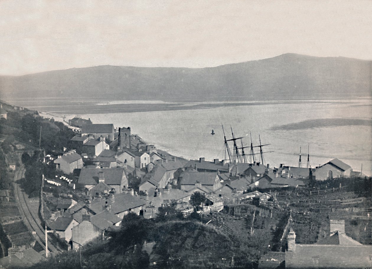 阿伯多维（Aberdovey）-城镇和海湾风光，1895年 作者 不明