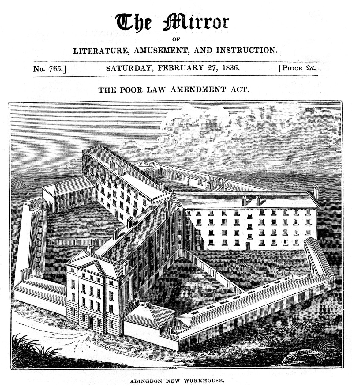 牛津郡的阿宾登工作间，为阿宾登联盟建造，1836年 作者 不明