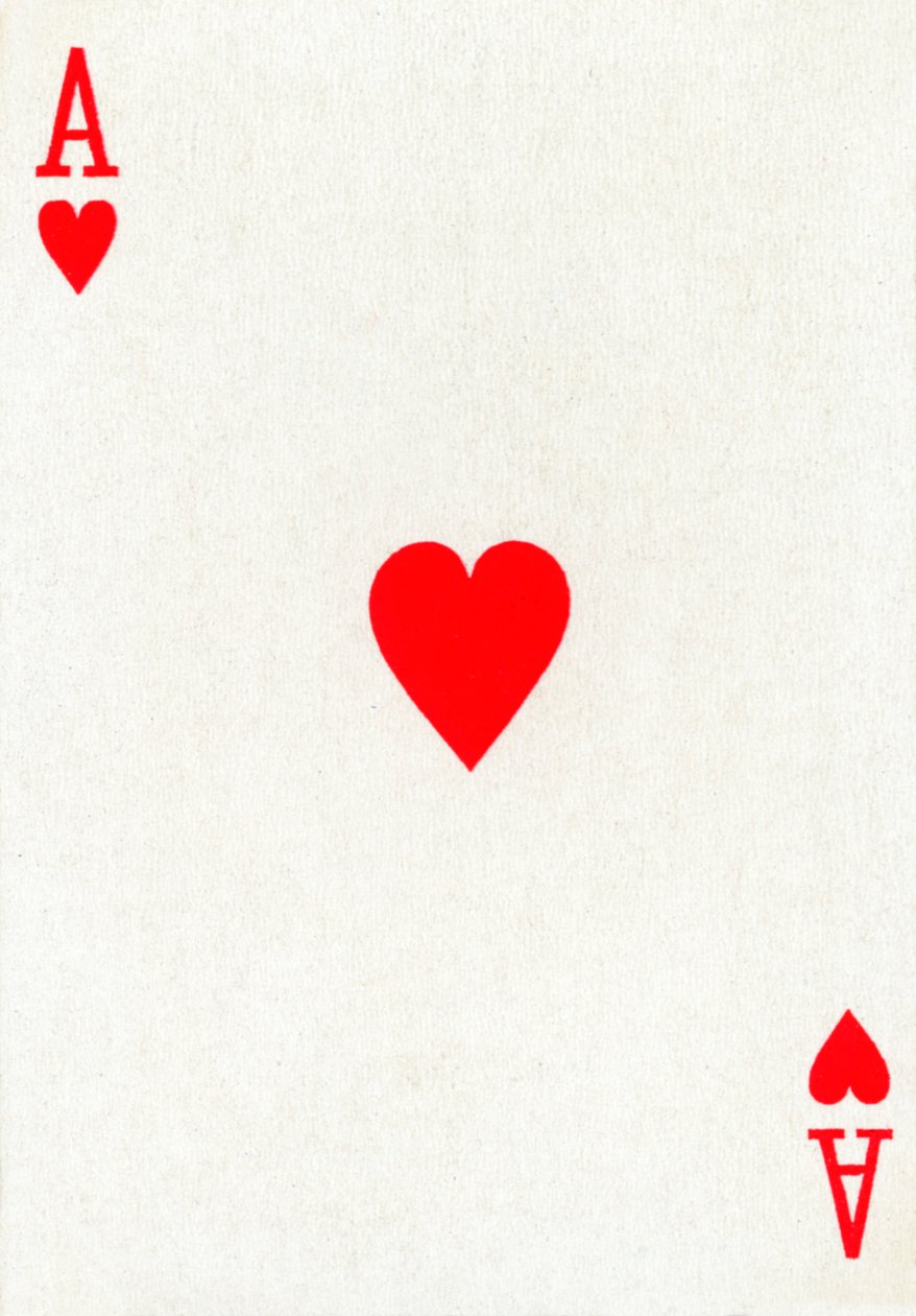 来自Goodall＆Son Ltd.纸牌的Ace of Hearts，c1940 作者 不明