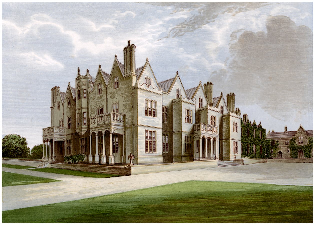 Acton Reynald Hall，什罗普郡，Baronet Corbet的住所，c1880 作者 不明