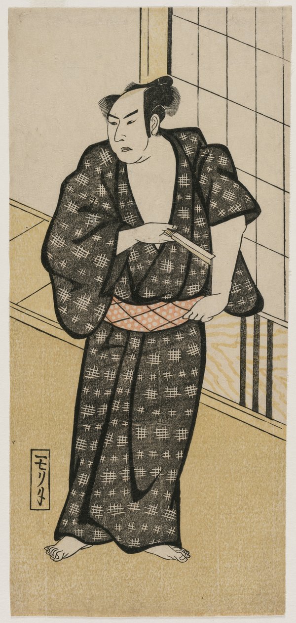 持剃刀的演员c。 1790年代或1800年代初期。 作者 不明