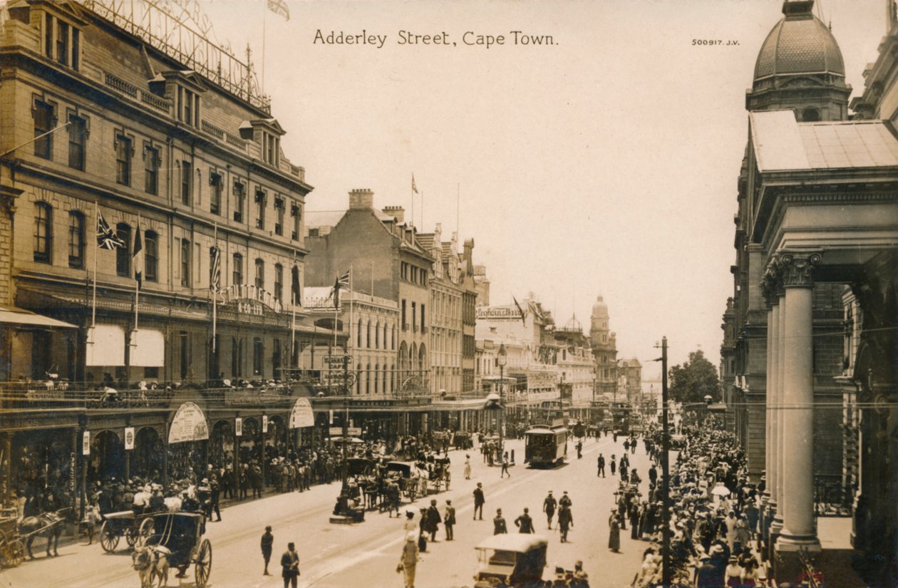 开普敦Adderley Street，约1900年 作者 不明