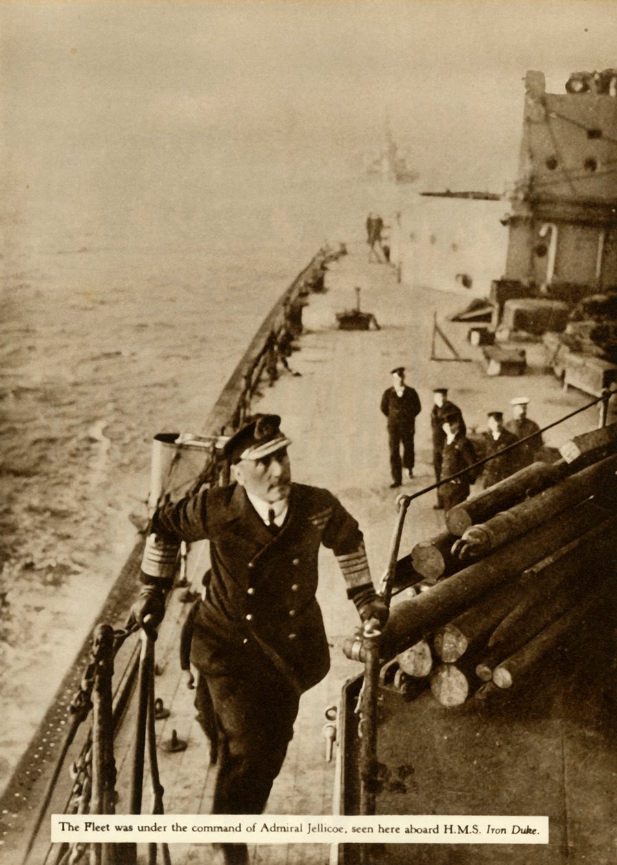 1914年，1935年，HMS铁公爵上校的杰里科上将。 作者 不明