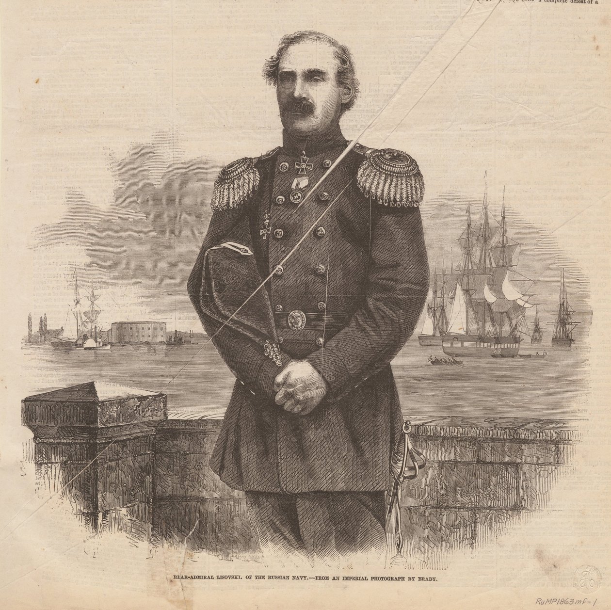 斯蒂芬·斯捷潘诺维奇·莱索夫斯基海军上将1816-1866，1863年 作者 不明