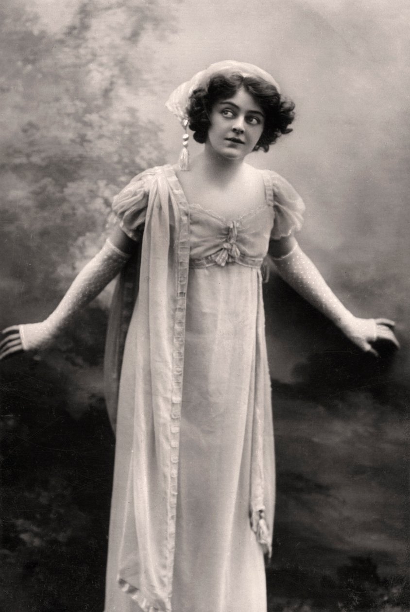 阿德里安娜·奥加德（Adrienne Augarde）1882-1913年，英国女演员，1907年 作者 不明