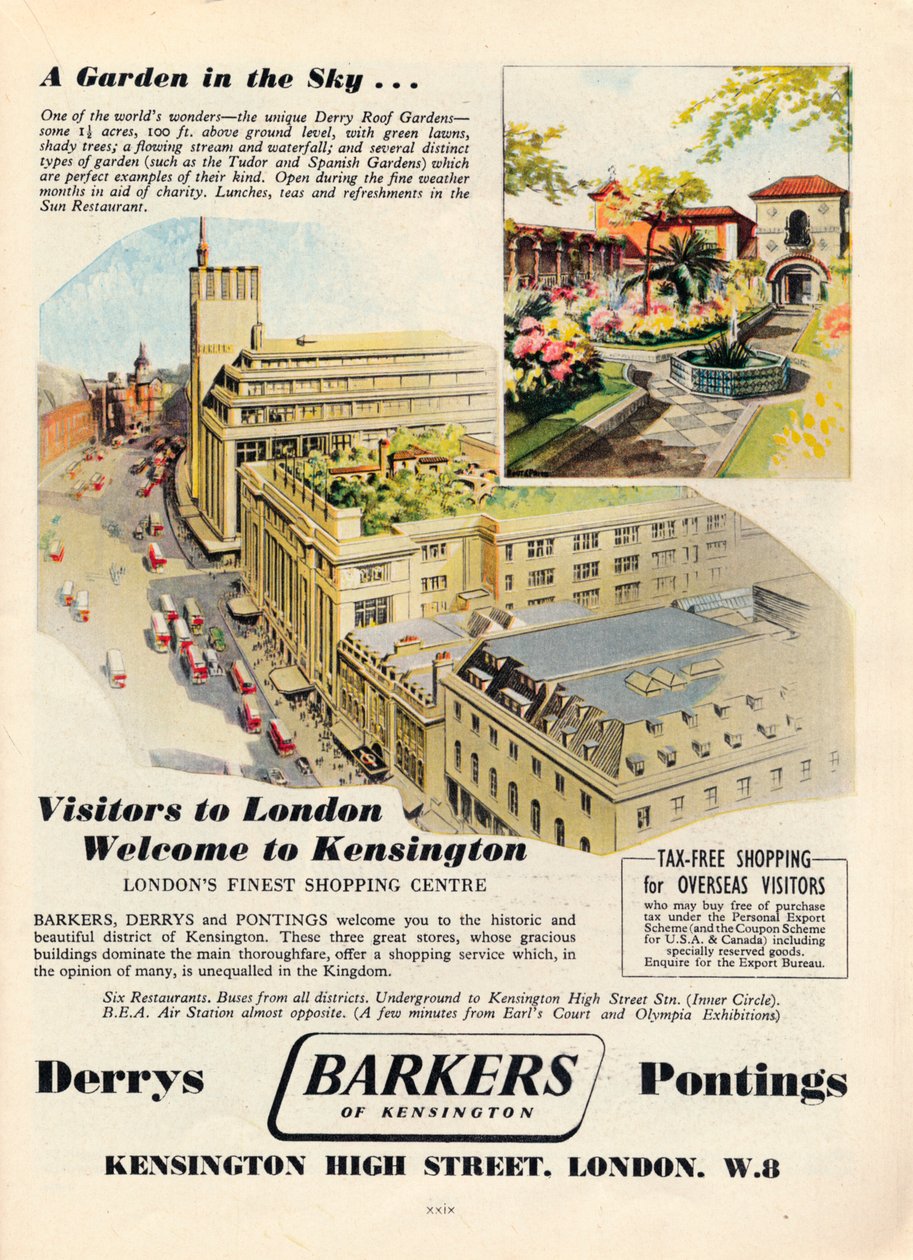 1951年为Kensington的Barkers广告 作者 不明