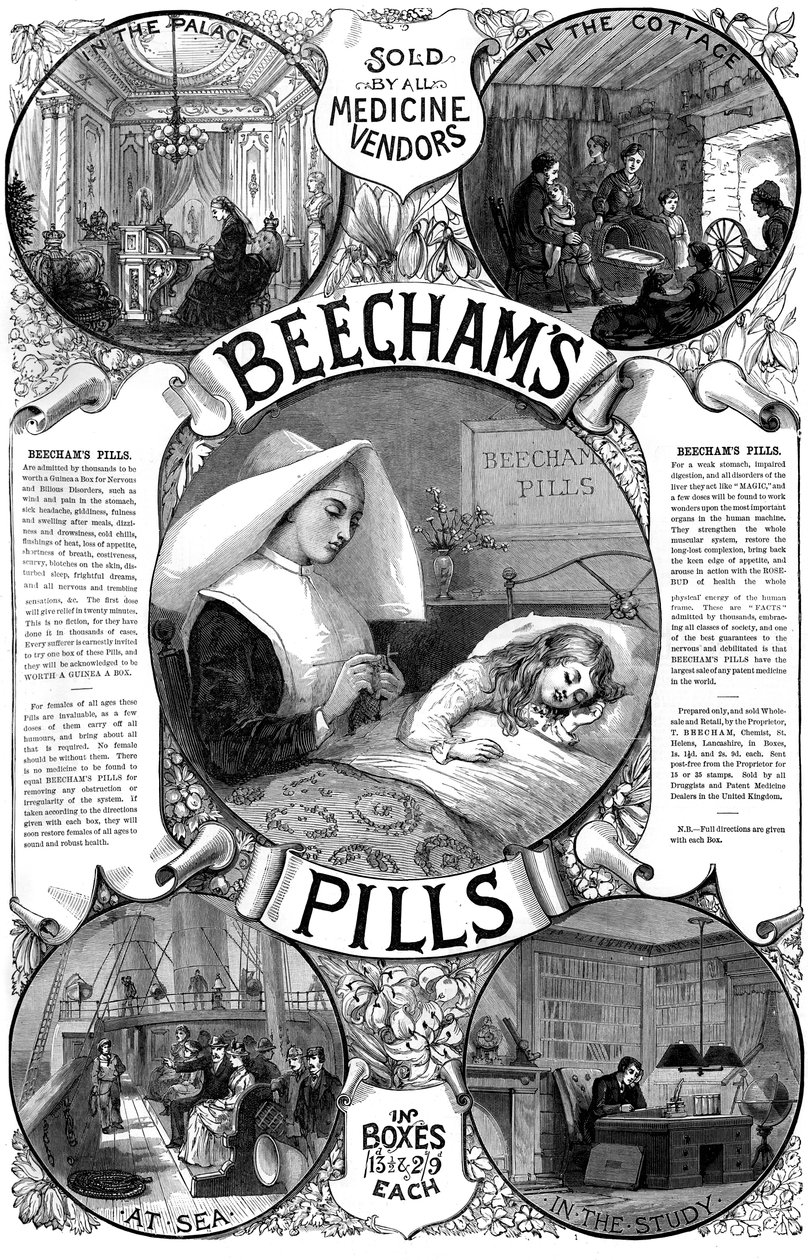 1887年Beechams药丸广告 作者 不明