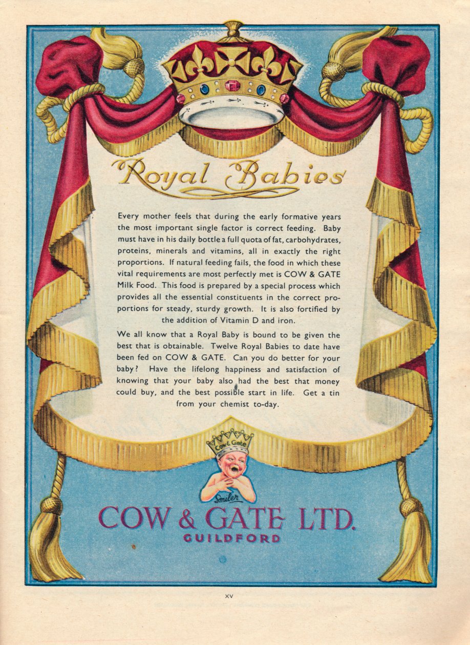 1951年为Cow＆Gate Ltd.提供广告 作者 不明