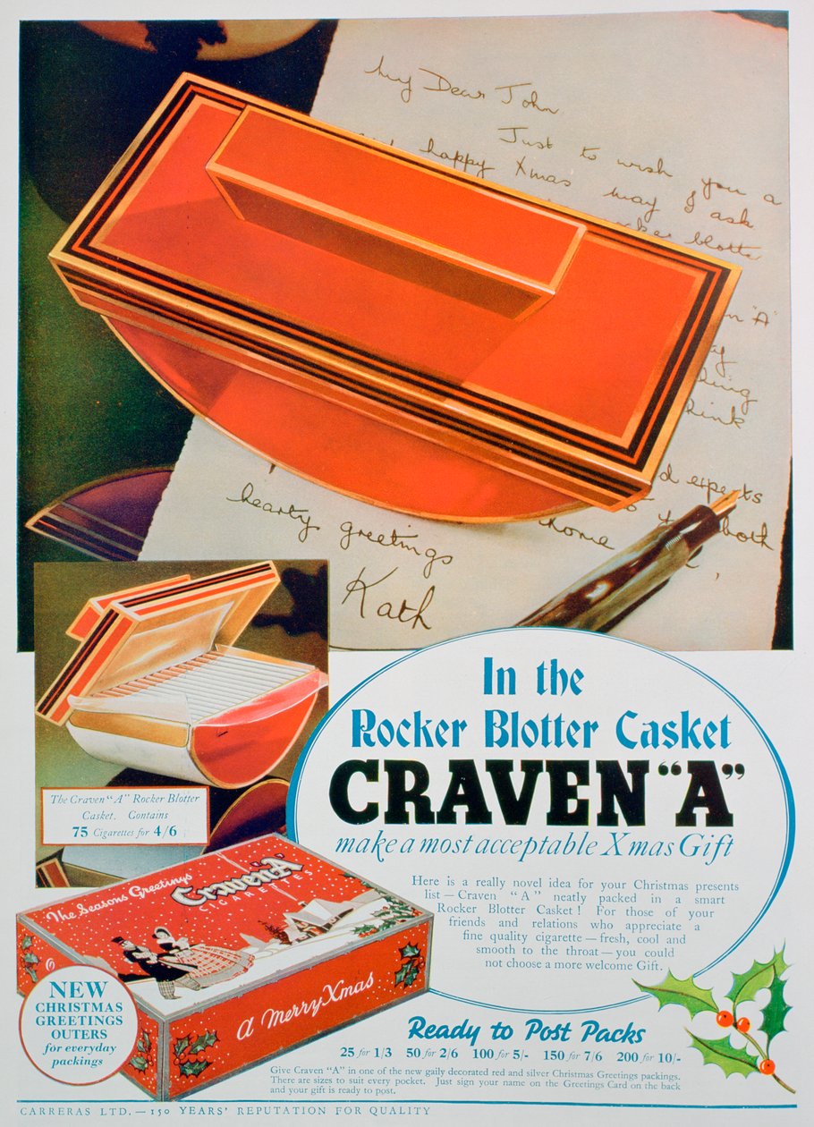 1936年为Craven A卷烟做广告 作者 不明