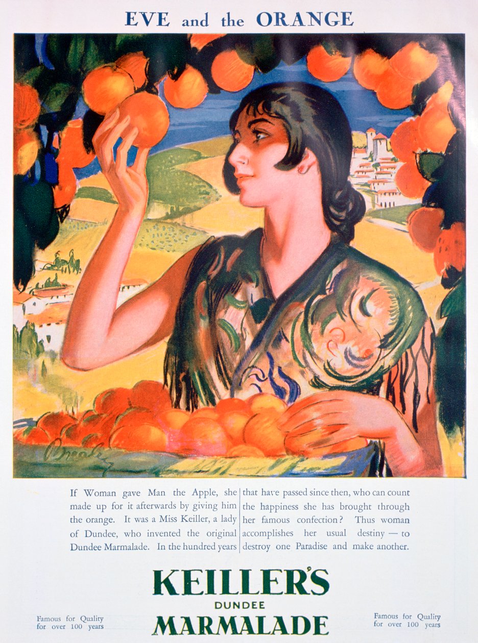 肯勒斯·邓迪果酱的广告，1927年 作者 不明