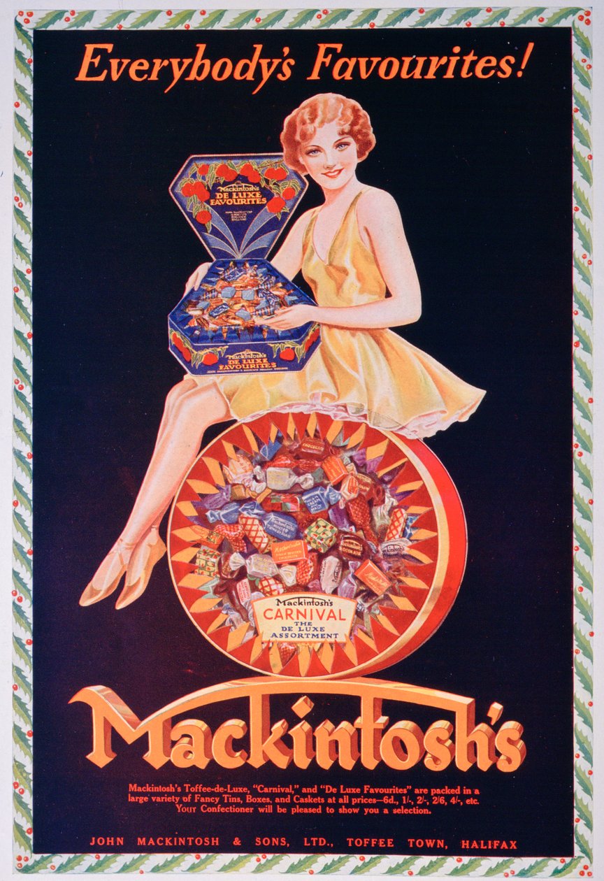 1932年为Mackintoshs太妃糖做广告 作者 不明