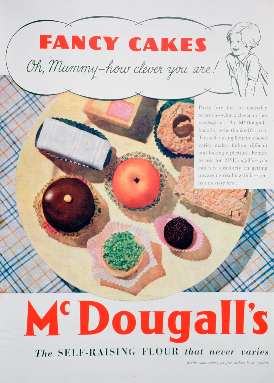 1935年为McDougalls面粉做广告 作者 不明
