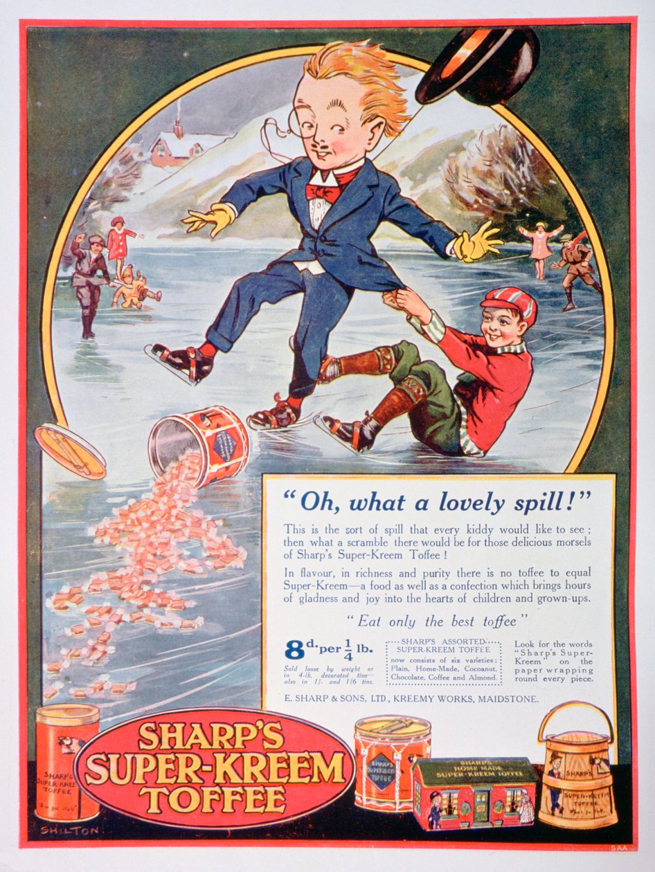 1923年的Sharps Super-Kreem Toffee广告 作者 不明