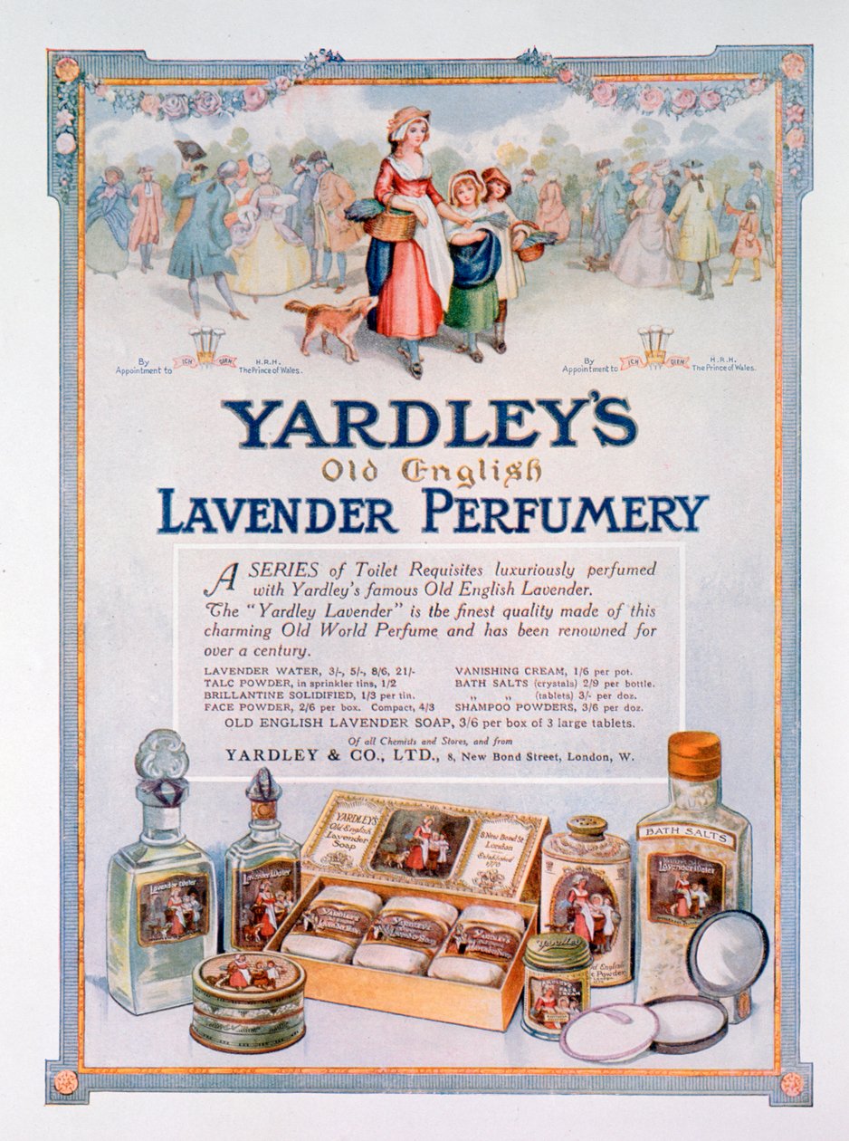 1923年在Yardleys Old English Lavender香水厂做广告 作者 不明