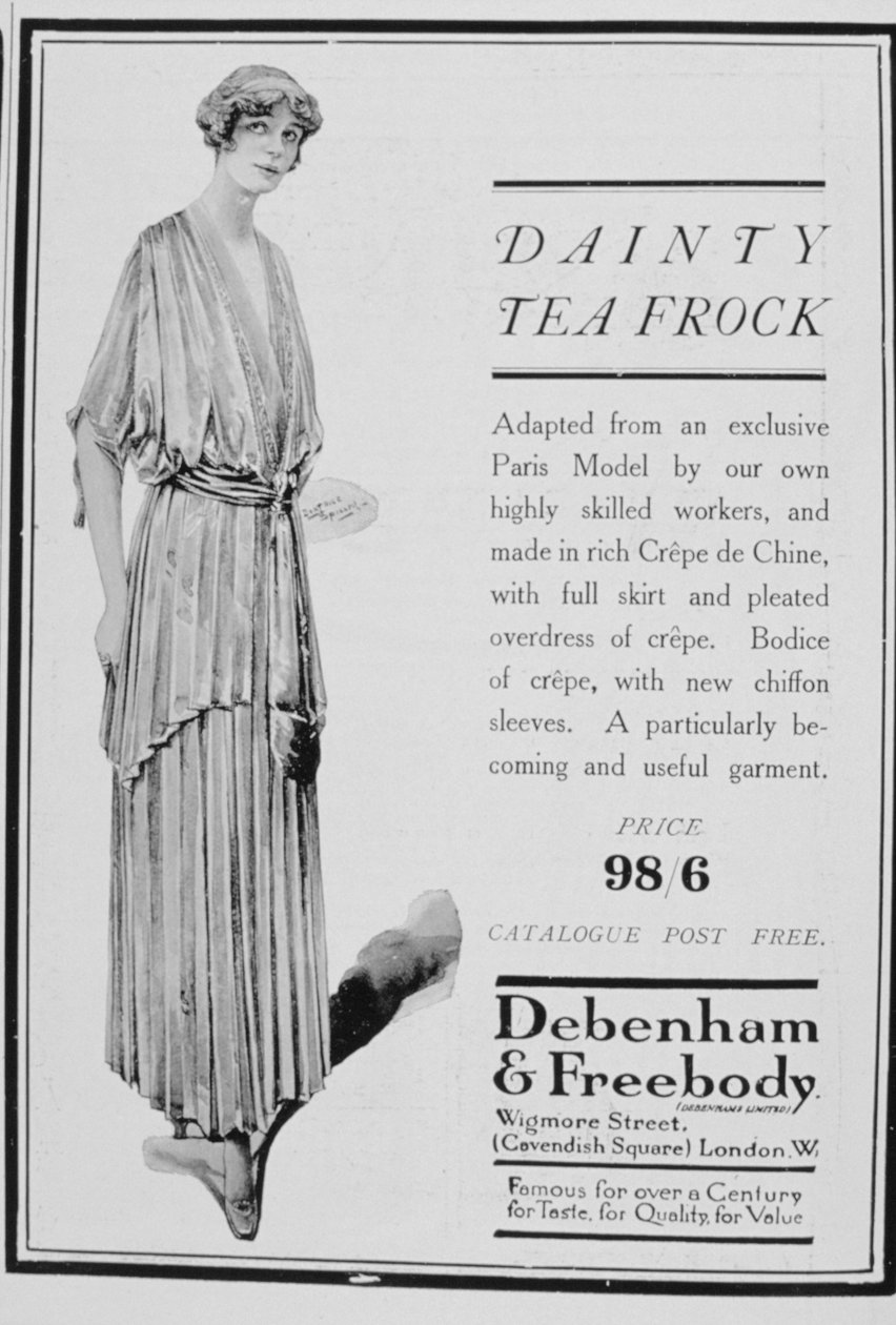 1916年Debenham和Freebody的茶装广告 作者 不明