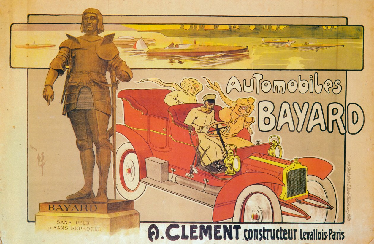 克莱门特·贝雅德（Clement-Bayard）汽车广告，c1905 作者 不明