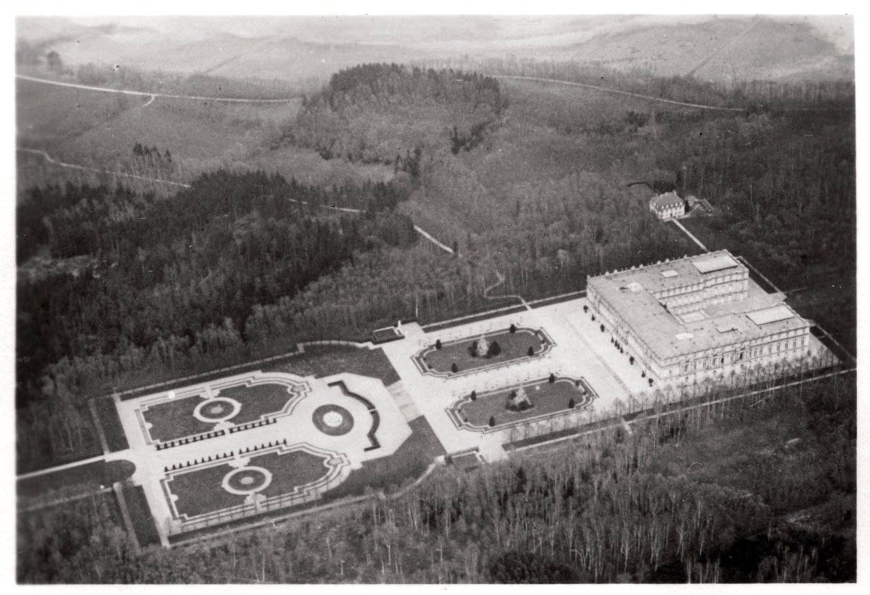 从齐柏林飞艇，德国巴伐利亚州的海伦基姆湖宫鸟瞰图，c1931 1933年 作者 不明