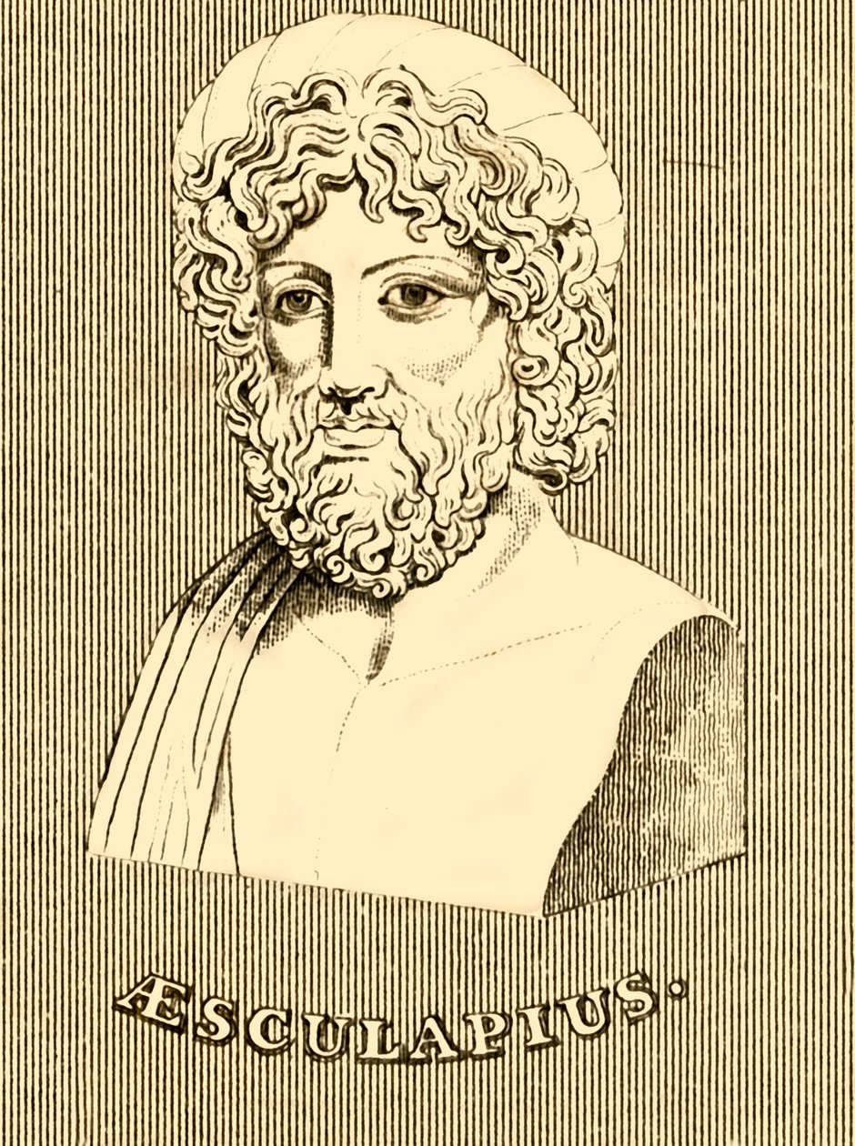 Aesculapius，1830年。 作者 不明