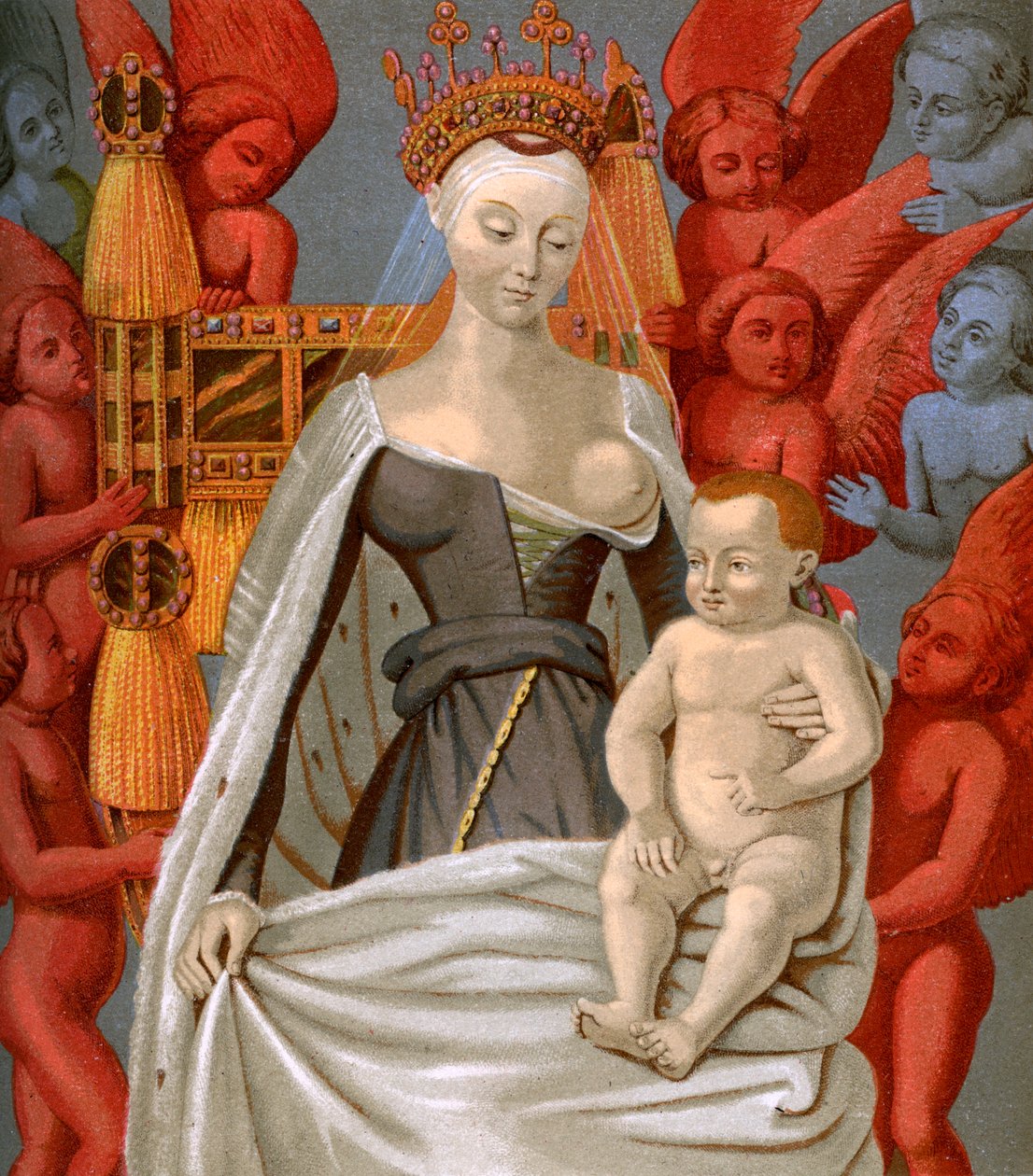 AgnèsSorel 1421-1450，法国国王查理七世的情妇，c1450 1849 作者 不明