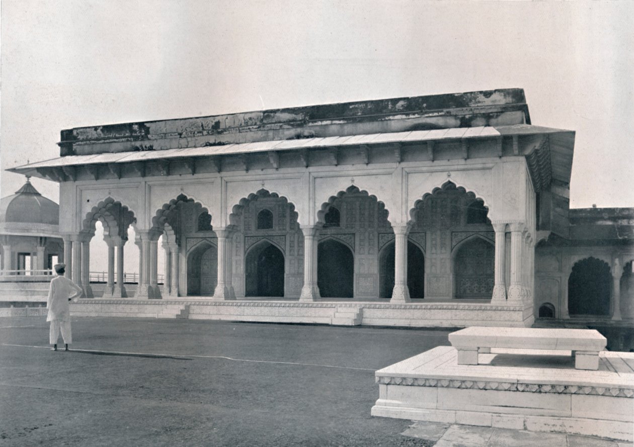 阿格拉Dewan-i-Khas或公众听众大厅，c1910。 作者 不明