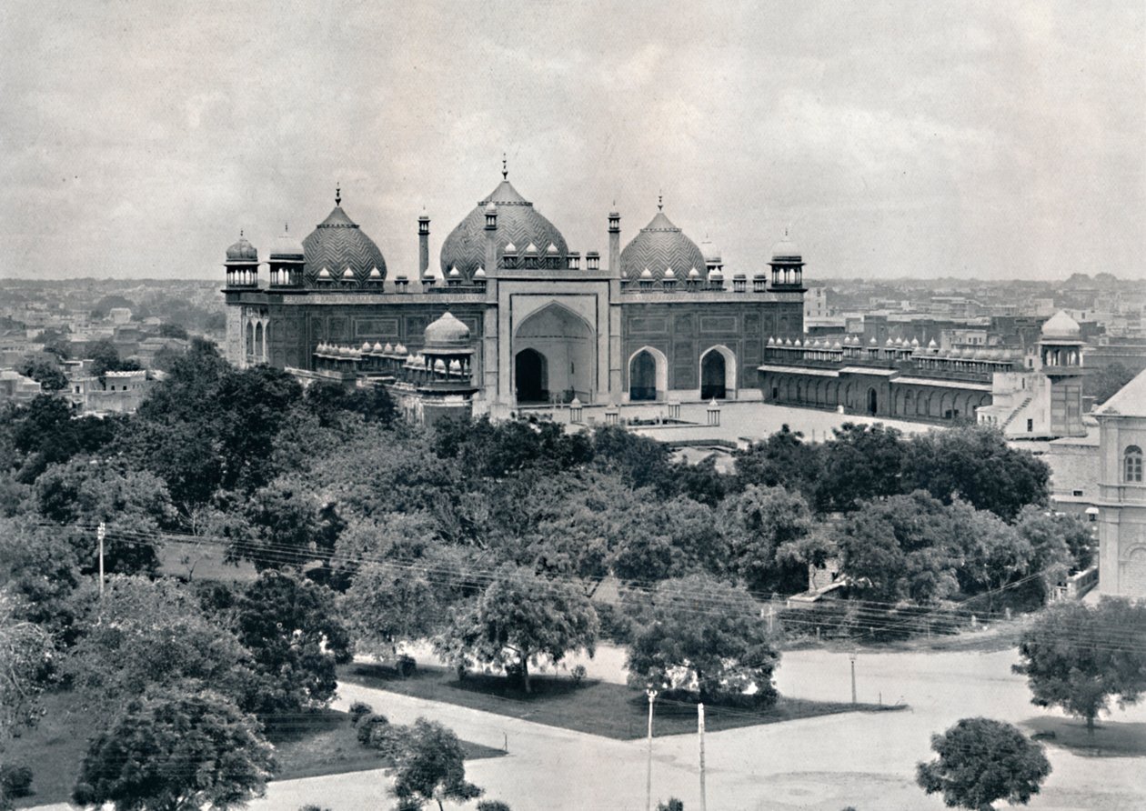 阿格拉Jumma Musjid，摄于1910年。 作者 不明