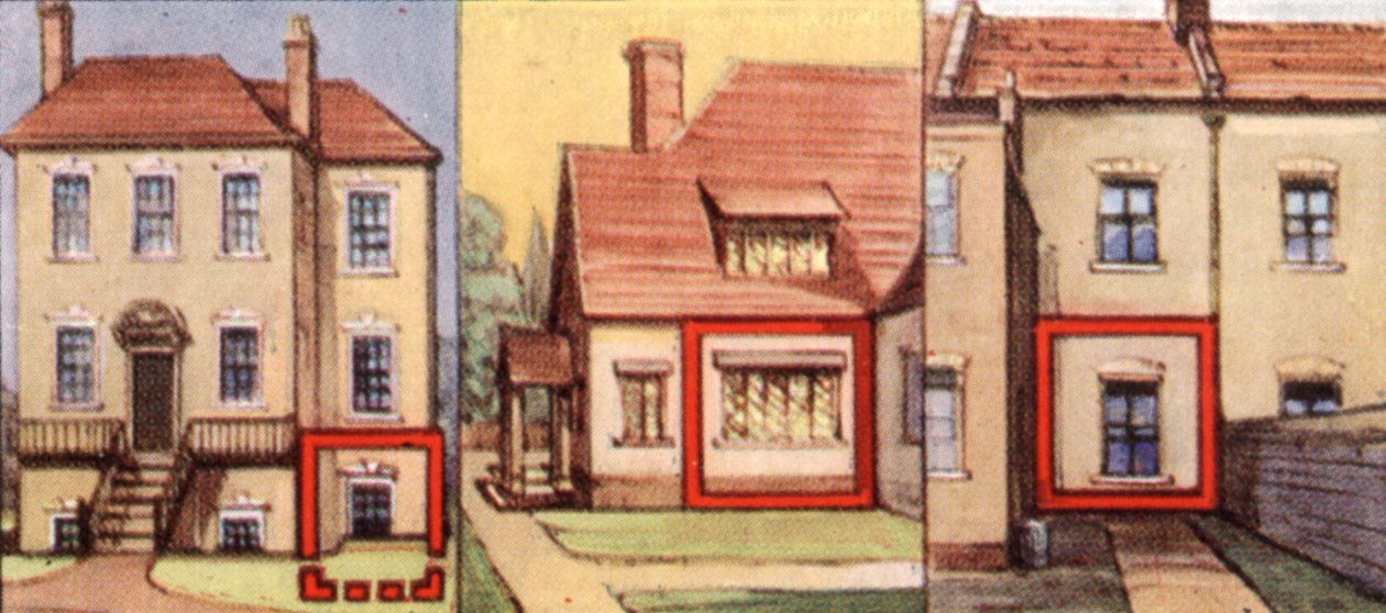 空袭预防措施，香烟卡，英国，1938年 作者 不明