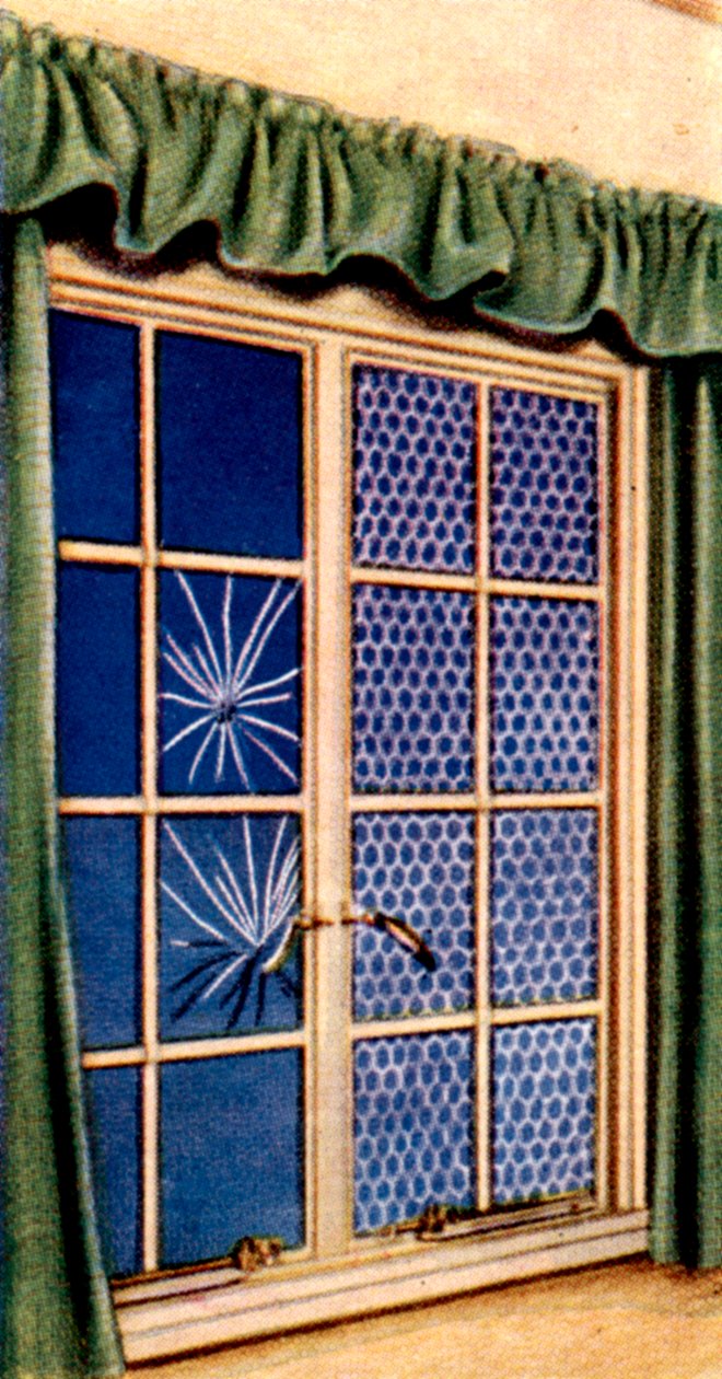 空袭预防措施，香烟卡，英国，1938年 作者 不明