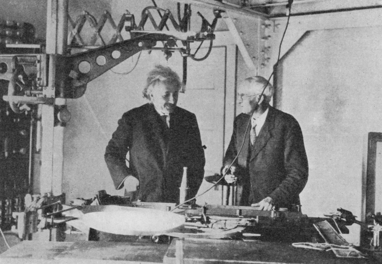 阿尔伯特·爱因斯坦1879-1955在威尔逊山天文台 作者 不明