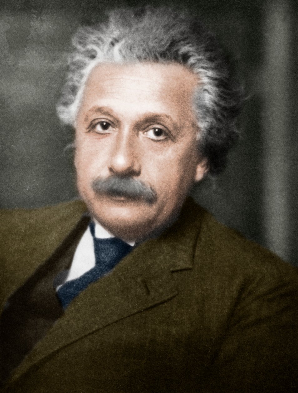 艾伯特·爱因斯坦（Albert Einstein），德国-瑞士-美国数学家和物理学家。 作者 不明