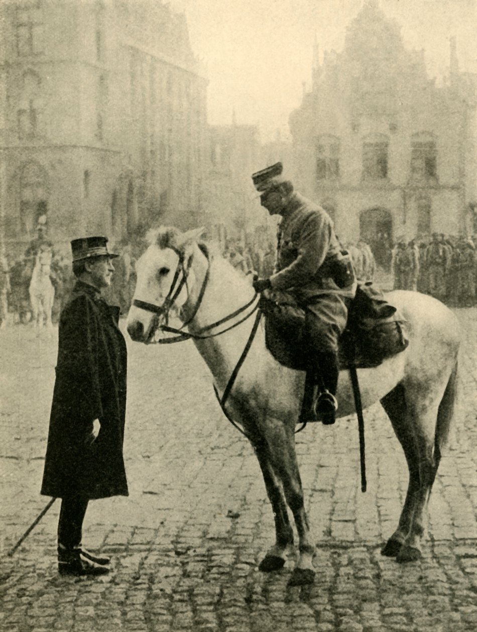 比利时的阿尔伯特一世，第一次世界大战，1914年，c1920。 作者 不明