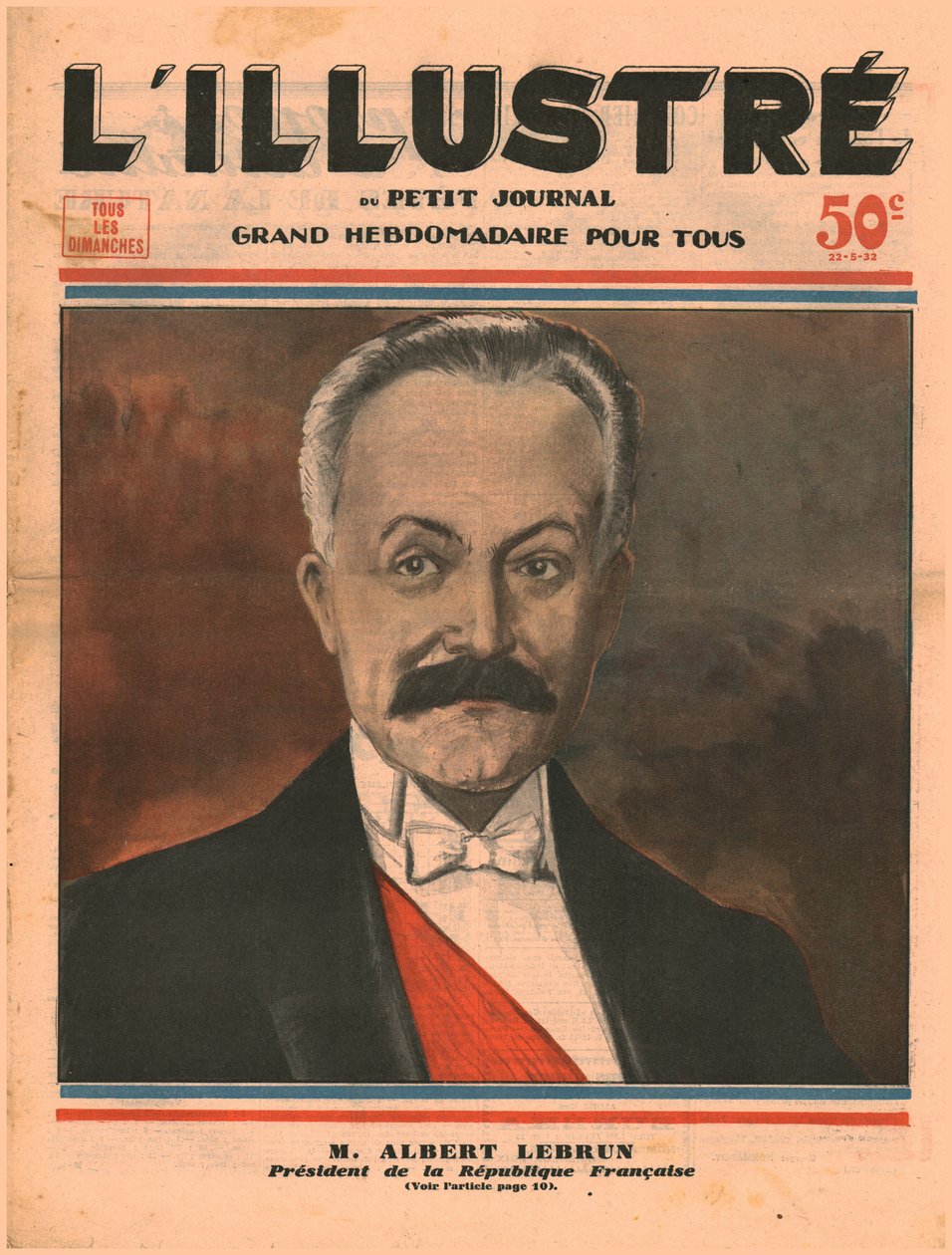 艾伯特·勒布朗（Albert Lebrun），1932年。 作者 不明