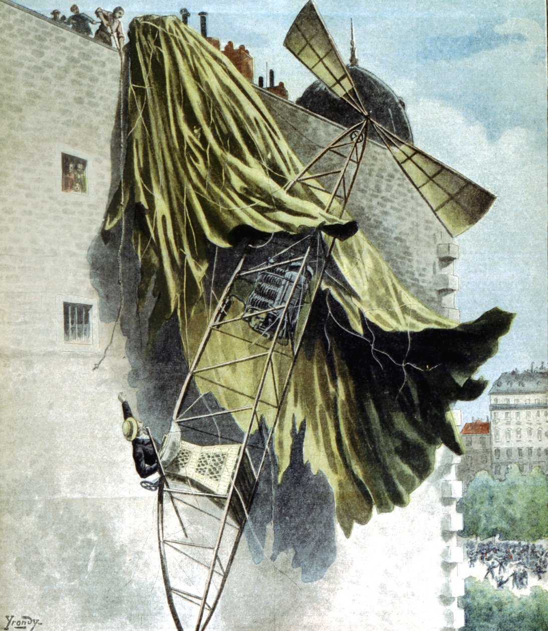 阿尔贝托·桑托斯·杜蒙（Alberto Santos-Dumont）1873-1932巴西航空航天员，尝试获得Deutsch奖未成功 作者 不明